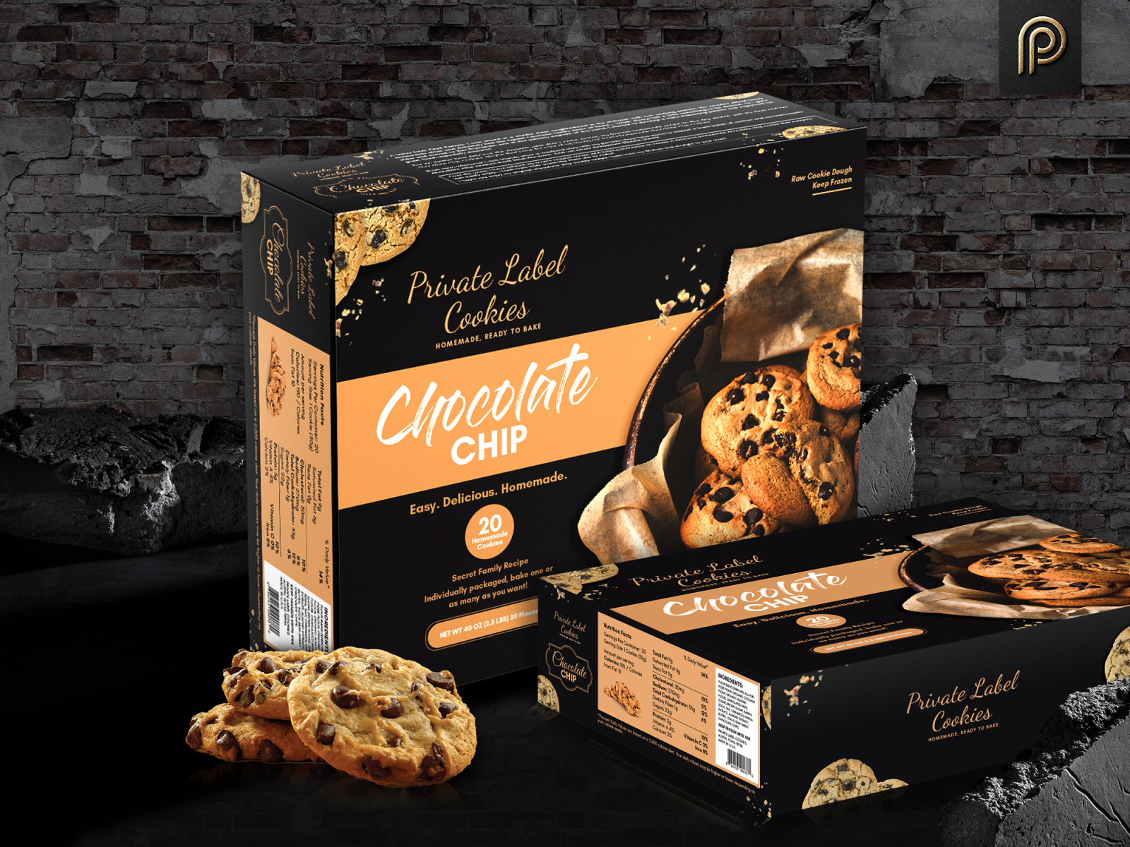 Chocolate Cookies Packaging Design By PackagingPro Design On Dribbble