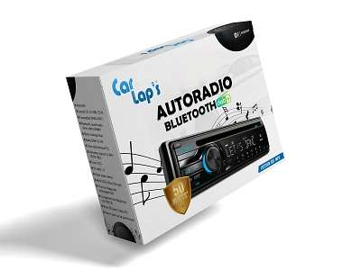 Autoradio Bluetooth Packaging Design bluetooth design electronic label label design package packaging packaging design packagingpro product