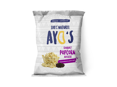 Ayo's Packaging Design brand design label natural pack design package packaging packagingpro popcorn product snack