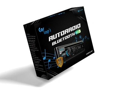 Autoradio Bluetooth Packaging Design bluetooth brand branding design electronic label label design logo package packaging packaging design packaging pro packagingpro product