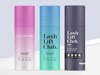 Lash Lift Club Packaging Design brand design graphics illustration label lash package packaging packagingpro product quality remove