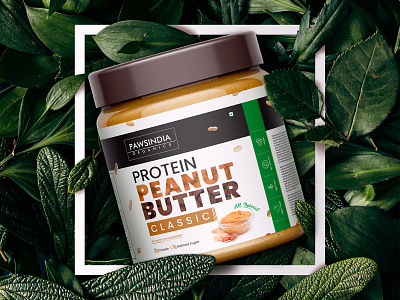 Protein Peanut Butter Packaging Design advertisement brand butter classic concept creative design illustration label logo package packaging packaging design packagingpro peanut product protein