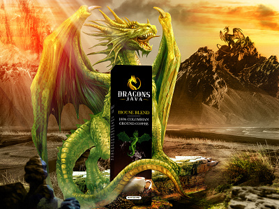 Dragons Java Packaging Design | Social Media Posts