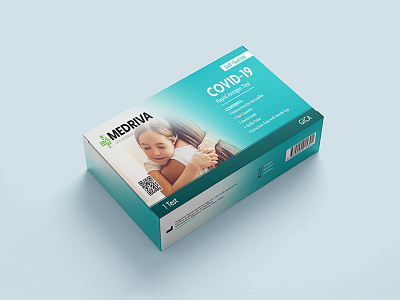 Medriva Packaging Design | Social Media Design antigen brand classy covid 19 design illustration label label design latest logo new package packaging packaging design packagingpro product rapid science test test kit