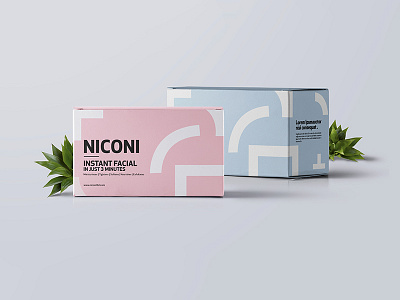 Beauty product concept label design. beauty brand facial illustration label logo packaging product