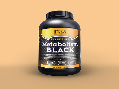 Metabolism black concept label design concept fat illustration label logo metabolism packaging product