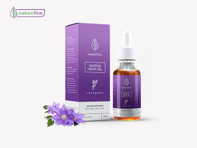 Soothe Hemp Oil Concept Label Design brand concept design hemp oil label lavender logo oil package packaging packagingdesign packagingpro product