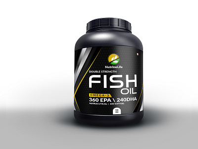 Fish Oil brand branding concept design fish oil label logo oil package packaging packagingpro product