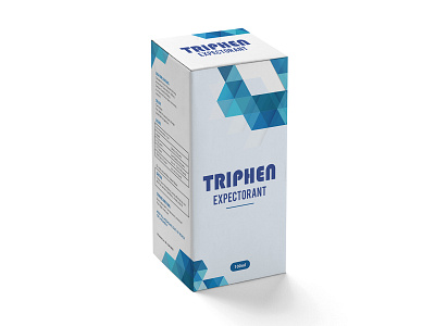Triphen Expectorant Concept Label Design brand branding concept design illustration label label design logo medical package packaging packaging design packagingpro product