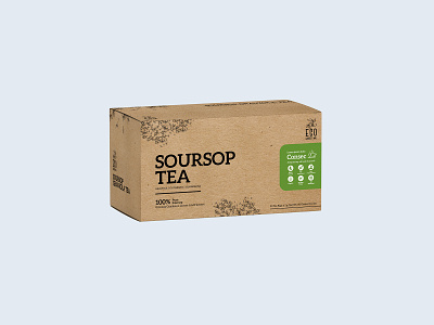Soursop Tea Concept Label Design