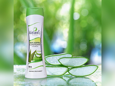 Neem Aloe Vera Conditioner Shampoo aloe vera brand branding concept conditioner design illustration label label design logo package packaging packaging design packagingpro product shampoo