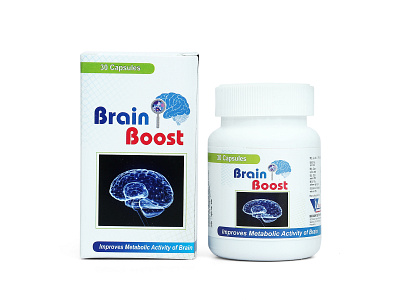 Brain Boost Concept Label Design brand branding concept design illustration label label design logo package packaging packaging design packagingpro product