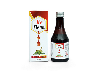 Be Clean Blood Purifier brand branding concept design illustration label label design logo package packaging packaging design packagingpro product