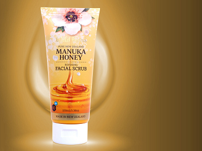 Facial Scrub Concept Label Design