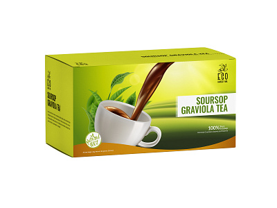Soursop Graviola Tea Packaging Design brand branding design label label design logo package packaging packaging design packagingpro product