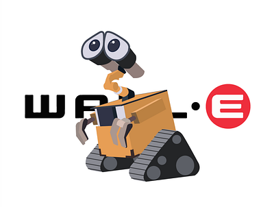 WALL-E Tribute 2d character character design design graphic design illustration illustrator tribute tribute video vector video wall e movie walle