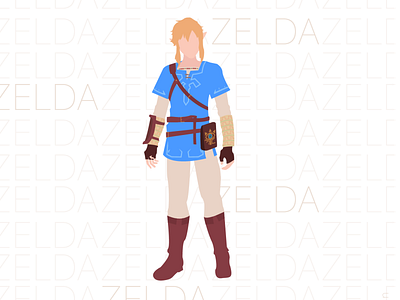 Zelda 2d character character design design graphic design illustration illustrator link zelda