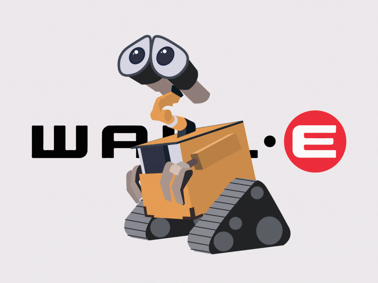 WALL-E 2d animation character character design design graphic design illustration illustrator tribute tribute video vector wall e movie walle