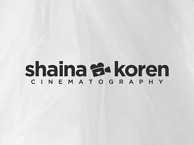 Shaina Koren Cinematography branding camera cinematography heart logo love negative negative space photography wedding
