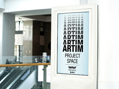 ARTIM Project Space – Poster branding design illustration illustrator logo mockup photoshop typography vector