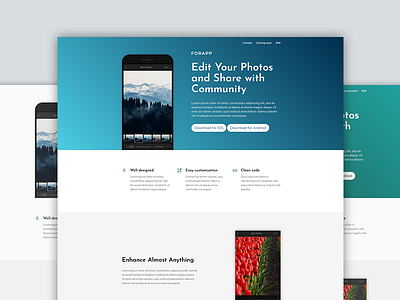 App Landing Page Template - Forapp