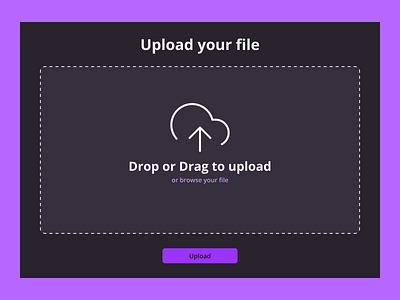 File Upload for #DailyUI #031