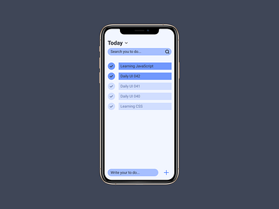 To-Do List for #DailyUI #042 daily 100 challenge daily ui daily ui 042 dailyui dailyuichallenge design ui ui design uidesign uxdesign