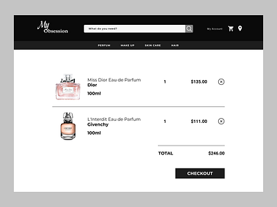 Shopping Cart for #DailyUI #058 daily 100 challenge daily ui daily ui 058 dailyui dailyuichallenge design ui ui design uidesign uxdesign