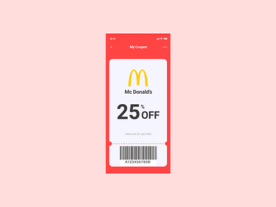 Redeem Coupon for #DailyUI #061 daily 100 challenge daily ui daily ui 061 dailyui dailyuichallenge design ui ui design uidesign uxdesign