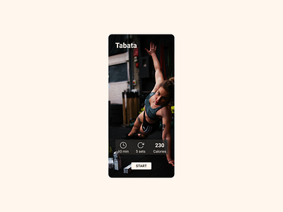 Workout Of The Day for #DailyUI #062