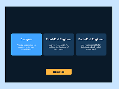 Select User Type for #DailyUI #064 daily 100 challenge daily ui daily ui 064 dailyui dailyuichallenge design ui ui design uidesign uxdesign