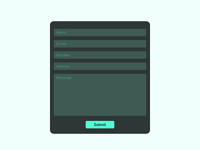 Form for #DailyUI #082