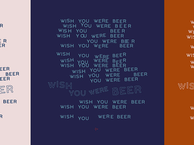 Wish You Were Beer art beer design illustration typography