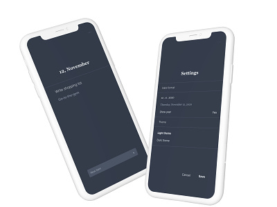 Zendo list dark mode dark ui design minimalist mobile mobile app design to do list ui