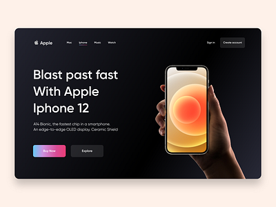 Apple hero header