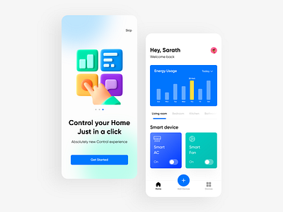 Smart Home Mobile UI Design