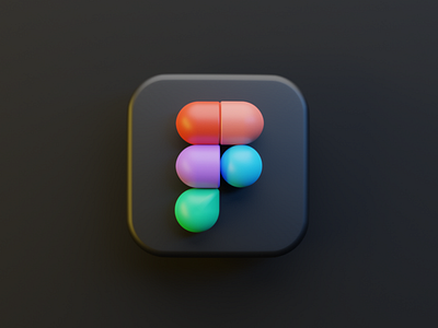 Figma 3d app icon
