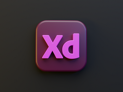 Xd 3D App Icon 3d adobe xd animation app appstore blender branding design figma illustration logo mobile product design sketch ui uidesign uiux ux vector website