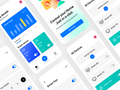 Smart app mobile UI screens 3d app branding design figma illustration interaction logo mobile motion graphics product design smartapp ui ui kit uidesign uiux ux website wireframe xd