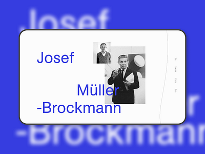 Josef Müller-Brockmann website design site typography ui web