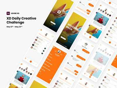 XD Daily Creative Challenge - May 11-22 2020 - Social App concept design mobile mobile app mobile design social app ui ui design ux uxdesign