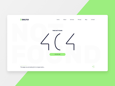 Daily UI - 008 - 404 page 404 concept dailyui design landing page ui ux uxdesign webdesign website