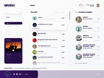 Daily UI - 009 - Music player