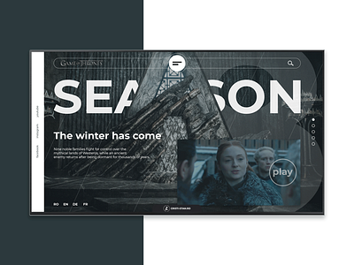 Weekly Design - Week 01 concept conceptdesign design front end game of thrones graphic design landing page site site design ui ux uxdesign web web 2.0 webdesign website weekly challenge weeklyui