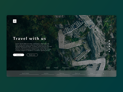 Design 004 - Travel Agency conceptdesign design landing page site design travel ui ux uxdesign web webdesign website