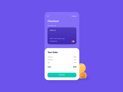 Daily UI - Credit Card Checkout #002 checkout design checkout ui daily ui challenge daily100 dailyui mobile ui payment design ui ui challenge uichallange