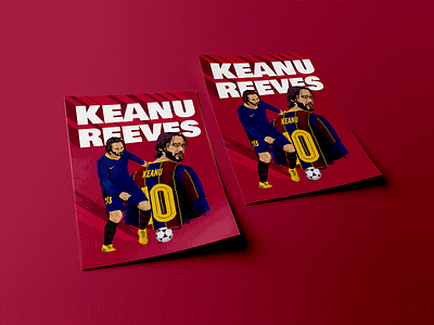 What if - Keanu Reeves branding fanmade fanmadeposter footballer footbball illustration keanu keanureeves marvel messi poster posterdesign vector whatif whatif illustration