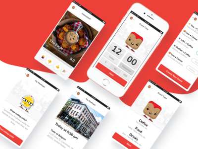 Meetloaf - Let's Catch Up! app app design app ui application card clean dashboard dating landing page layout minimal product tinder ui ux web website