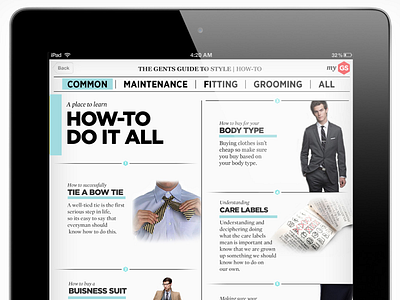 Gents Guide To Style ipad mens style