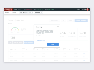 Cintric Analyst Segment Download Modal